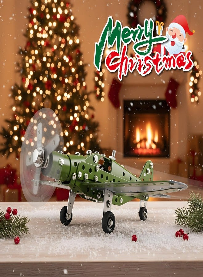 ROHSCE STEM Metal Airplane Building Kits for Kids Ages 8-16, 258 Pieces DIY Mechanical Engineering Construction Toys, Large Model Aircraft Project for Boys & Girls, Educational Science Plane Gift - Image 3